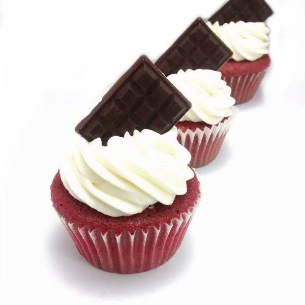 Rosy Red Velvet Cupcakes (Set of 12)