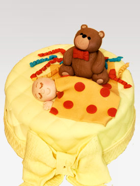 Baby Shower Teddy Cake
