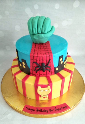 Spiderman & Avengers Cake