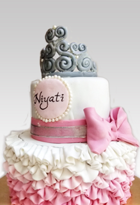 1st Birthday Princess Theme Cake