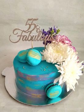 55 & Fabulous Cake