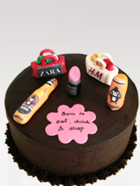 Cake for a Makeup & Shopping Lover