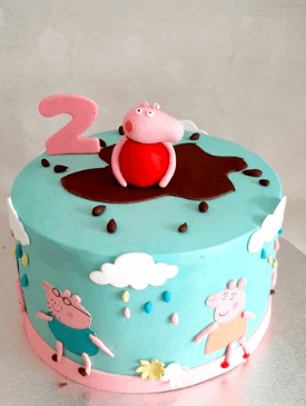 peppa birthday cake