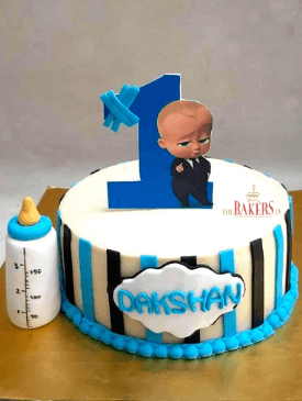 Boss Baby First Birthday Cake