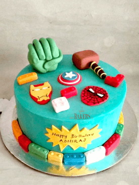 Superhero Lego Cake