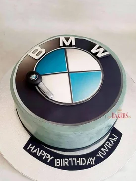 BMW logo cake