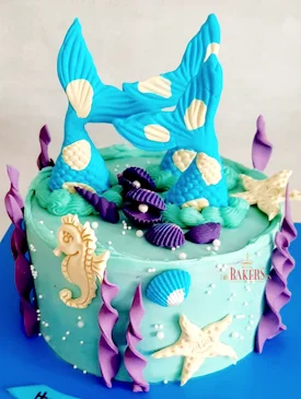 Blue Mermaid Cake