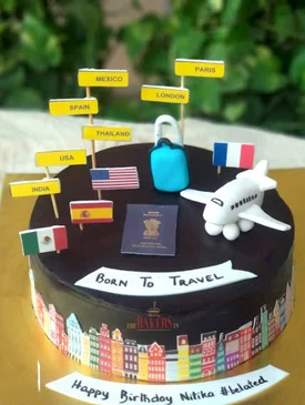 Travel Theme Suitcase Cake | Suitcase Cake For World Travelers | Journey  Theme Cake - YouTube