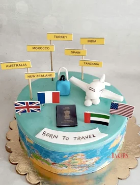 Born to travel cake2
