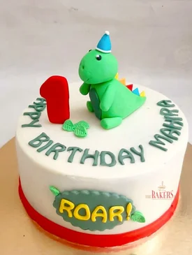 Dinosaur First Birthday Cake