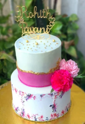 Floral Reception Cake