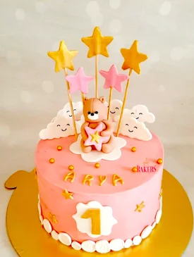 Teddy 1st Birthday Cake