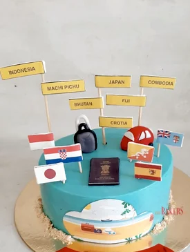 TravelBeach theme cake