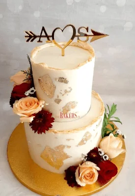 Rustic Engagement Cake