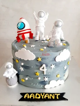 Space/Astronaut Theme Cake