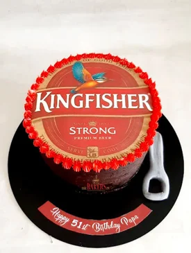 kingfisher theme cake