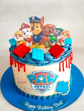 Paw Patrol Drip Cake