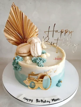 Pretty 50th Birthday Cake