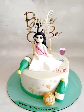 bride to be bachelorette cake