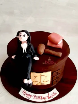 female lawyer cake