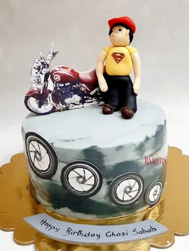 Bike Theme Cake