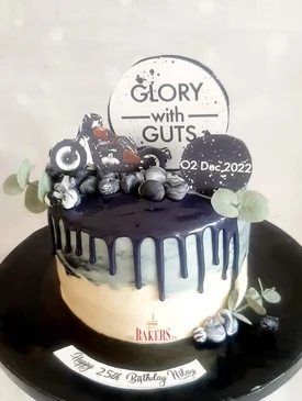 glory with guts bike cake