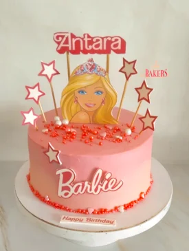 barbie star cake