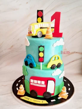 Car, Bus, Automobile Theme Cakes