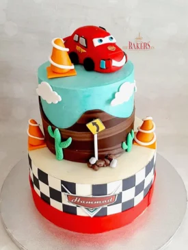 McQueen Cars Movie 2-Tier Cake mcqueen 2tier cake