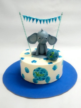 1st birthday cake elephant topper