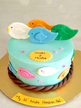 little birdie birthday cake