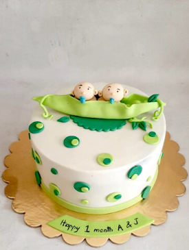 peas in a pod birthday cake