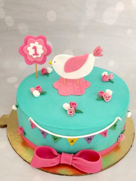 First Birthday Little Birdie Cake