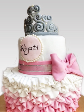 first princess theme birthday cake